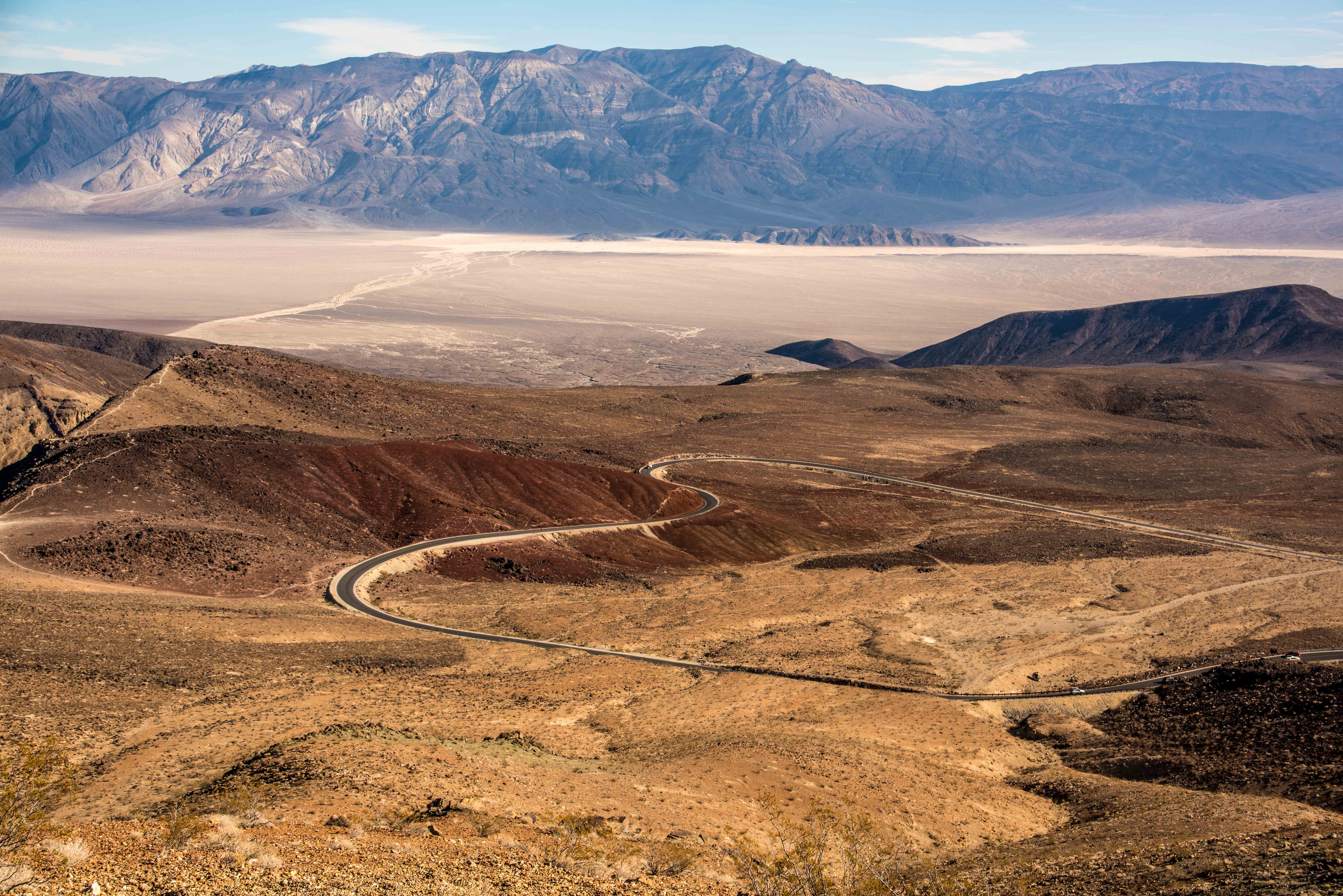 Desolate landscapes of Death Valley
